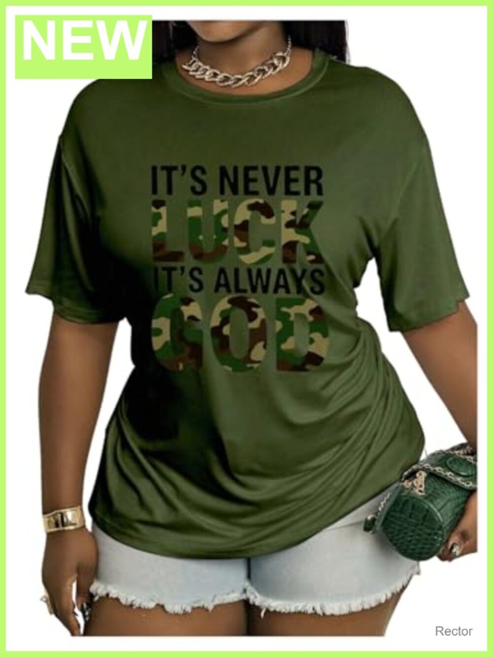 Plus Size Camo Graphic Tee Short Sleeve Crew Neck T-Shirt